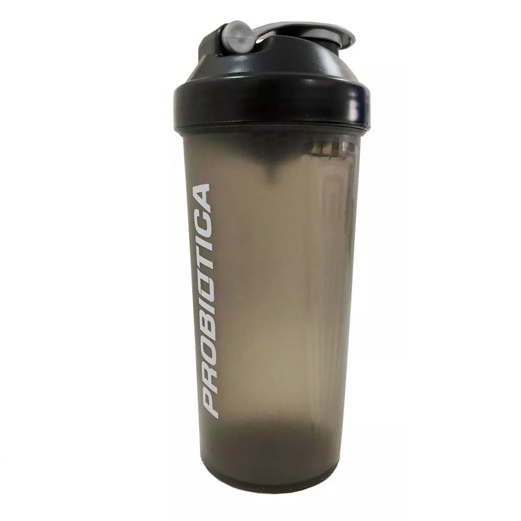 Coqueteleira Shaker 700 ml com peneira Probiótica Preta