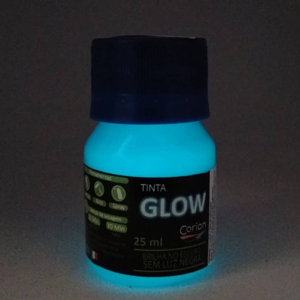 Tinta Ponto Glow Para Alça e Massa De Mira 25ml (Azul Neon)