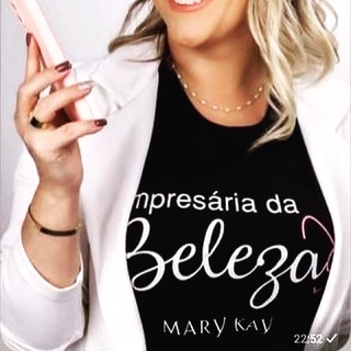 camisa empresária da beleza, Marykay,baby look, feminina