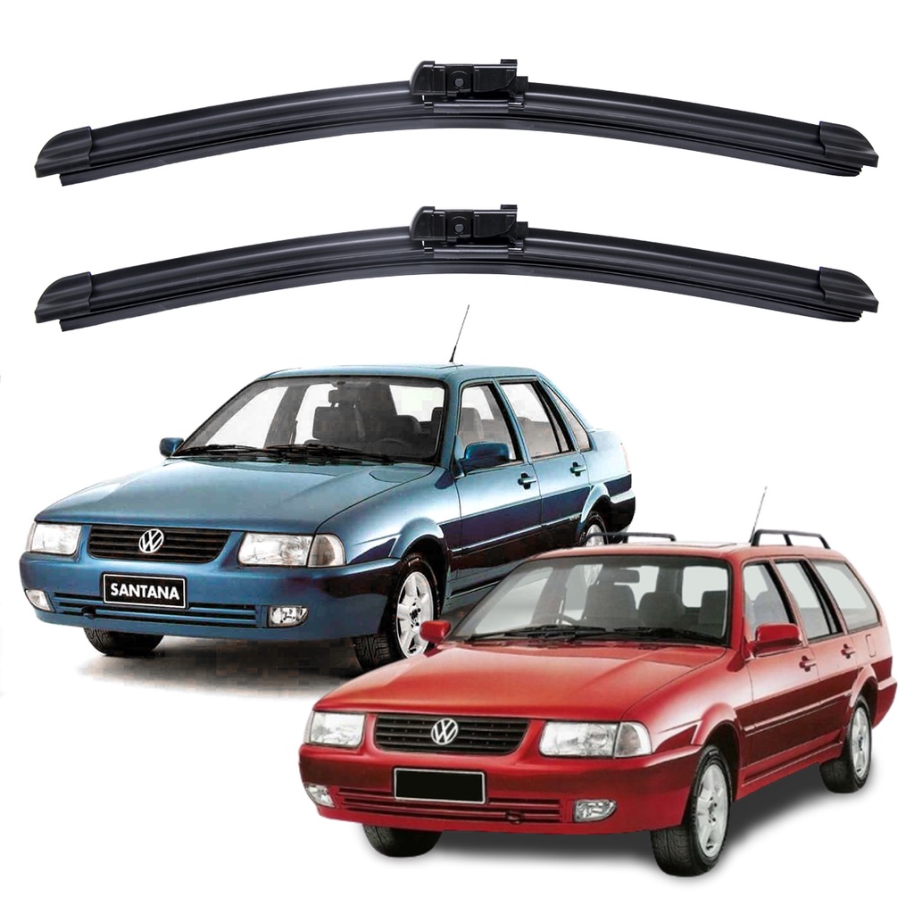 Par Palheta Limpador Para-brisa Volkswagen Quantum Santana Mi 1997 A 2006 Kit