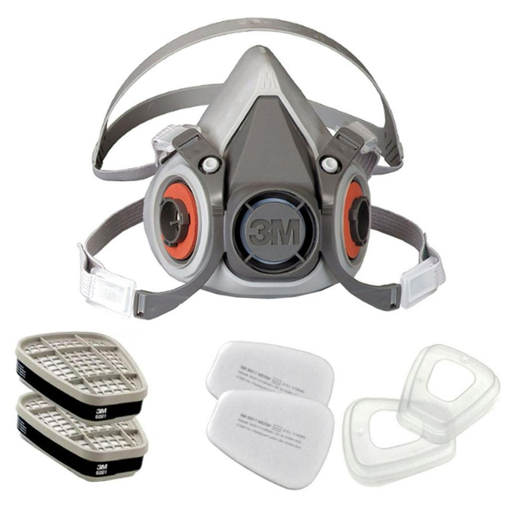 Kit Máscara Respirador 3M para Serviços Gerais Cartuchos Filtros e Retentores - Home & Living