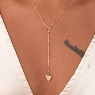 Colar Feminino De Cobre Com Corrente / Coração / Da Moda / Bijuteria Para Presente