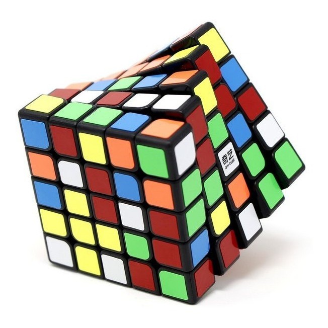Cubo Mágico Profissional 5x5x5 QiYi QiZheng Preto Original Regulado e Lubrificado em Oferta na Shopee