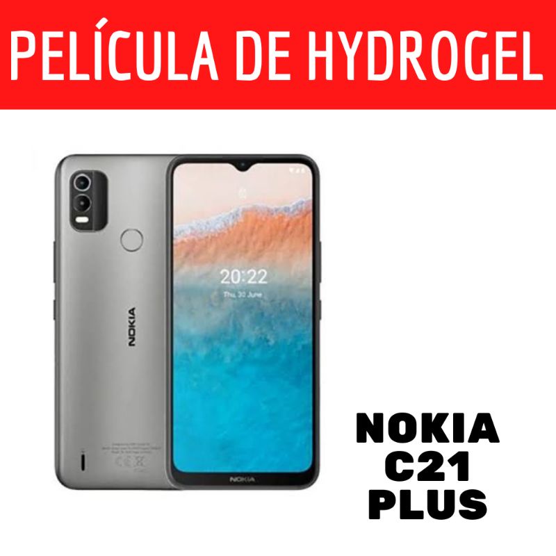 Película Hydrogel Nokia C21 Plus Smartphone Celular Anti Impacto Premium