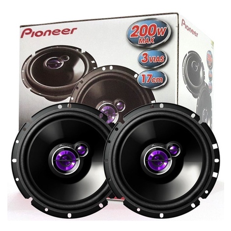Kit Auto Falante Pioneer Triaxial 6 Polegadas 100w Rms Ts176