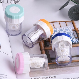 Estojo Limpador De Lentes De Contato Millcreek Organizador Manual De Recipientes De Plástico Giratório Kit De Limpeza Portátil