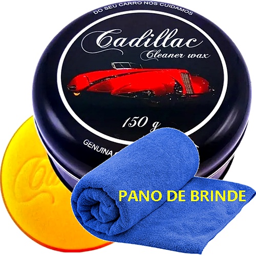Cadillac Cleaner Wax Cera Automotiva 150G C/Aplicador