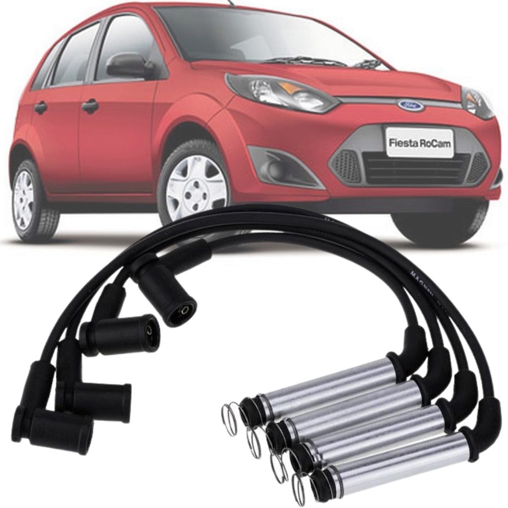 Jogo cabos da vela de ignição Ford Fiesta Courier Escosport Ka Focus 99 2000 2001 2002 2003 2004 2005 2006 2007 2008 2009 2010 2011 2012 2013 2014