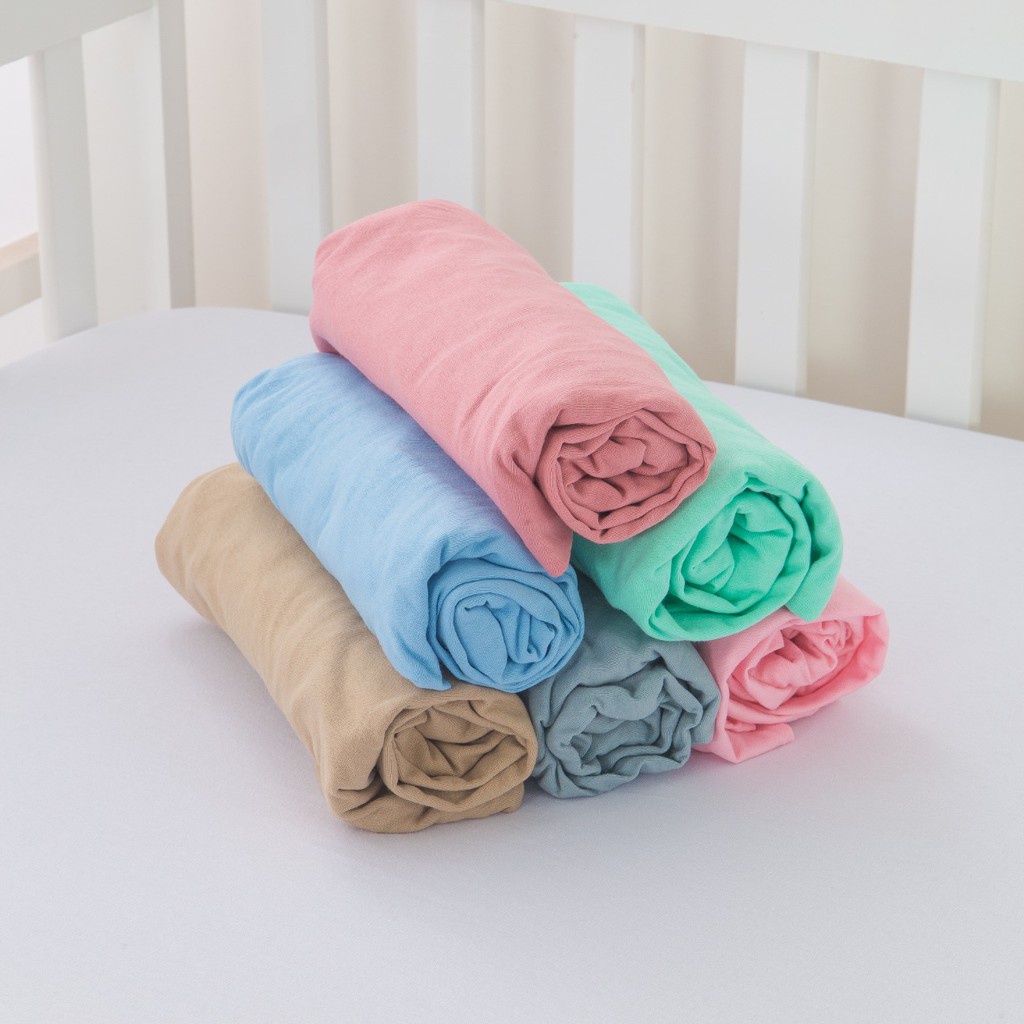 Lençol Para Berço Malha Com Elástico Padrão Americano 100% Algodão Macio Bebê Enxoval Quarto Menino Menina Luxo Liso Fof