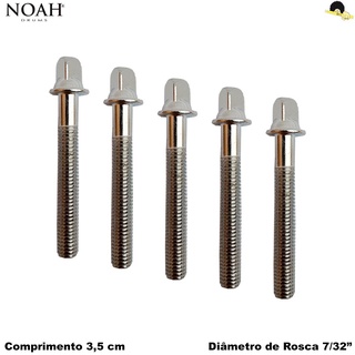 Parafuso de afinação para Bateria - Caixa/Tom/Surdo 7/32 X 3,5cm(5Unid) NOAH NSP505-5