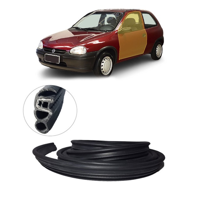 Borracha Portas GM Chevrolet Corsa Classic Sedan Corsa Hatch 1995 1996 1997 1998 1999 2000 2001 2002 2003 2004 2005 2006 2007 2008 2009 2010 2011 2012 em Oferta na Shopee