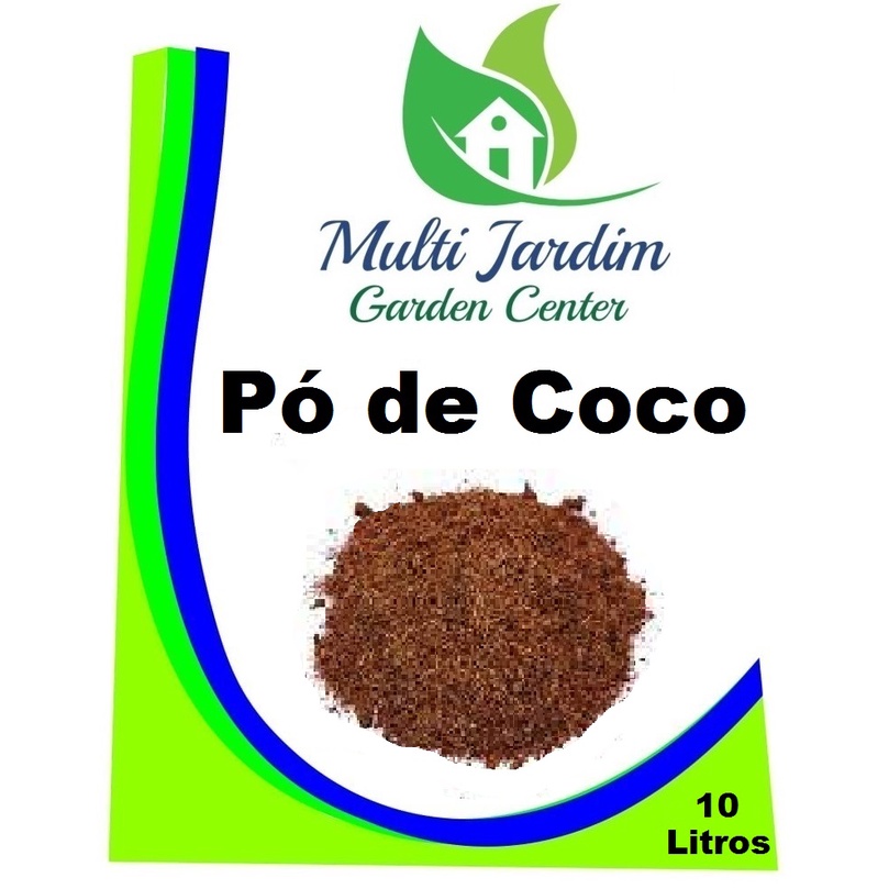 10 Litros Pó de Coco - Substrato Orgânico Rosa Deserto Suculenta Cacto Orquídeas