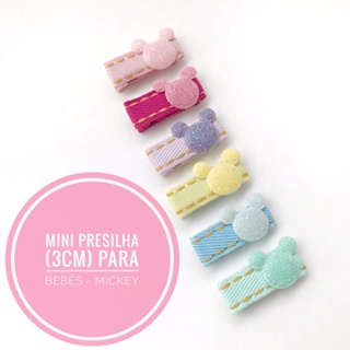 Mini presilha para bebês (3cm) - Mickey (Unidade) em Oferta na Shopee