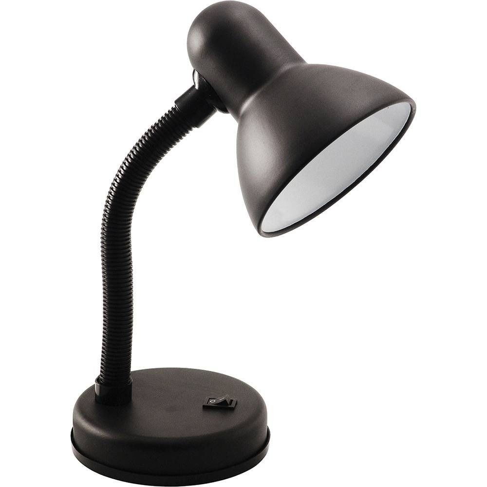 Luminária Preta Maleável C/base 60w Lâmpadas De Rosca E-27