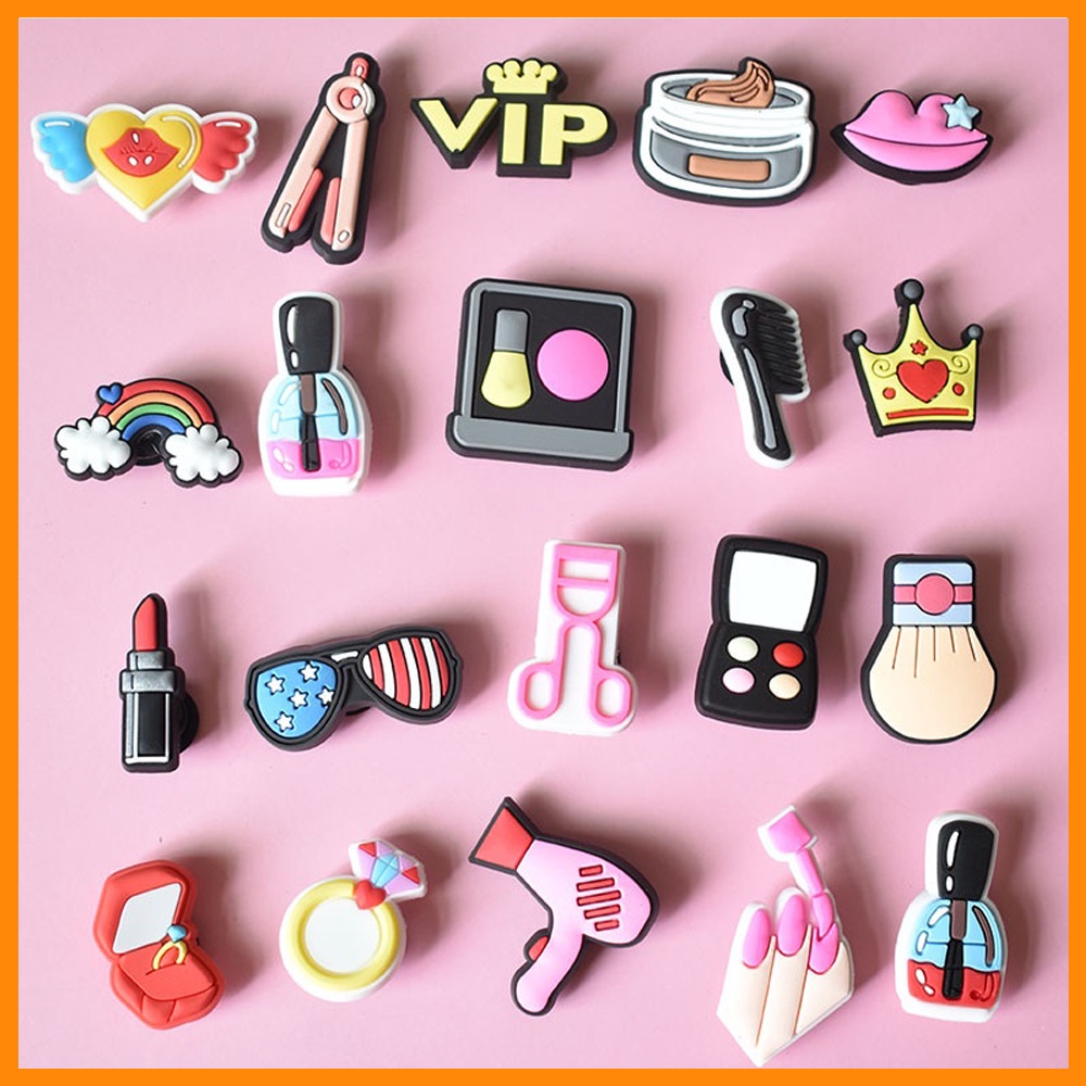 Encantos De Sapato Para Decoração De Sapatos De Tamanco Botão De Alfinetes De Cosméticos Da Moda