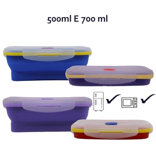 Pote Retrátil para marmita - Food Box / Marmitex / Armazenamento de comida
