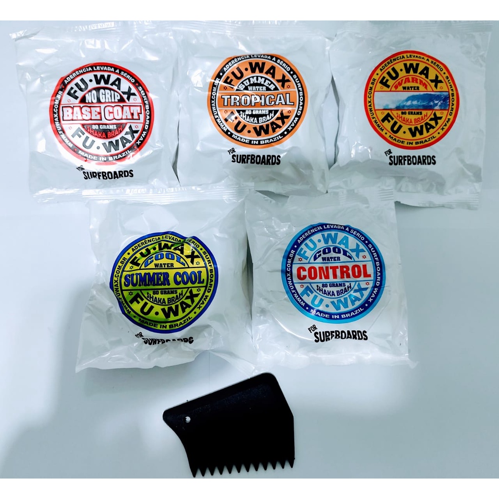 20 Parafinas  Fu wax Surf + raspador  ( escolha como quiser )