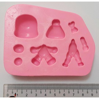 Molde Silicone Aplique Boneco Corpinhos