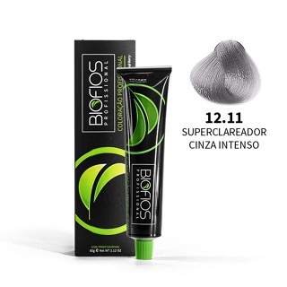 Coloração - Tintura 12.11 - Super Clareador Cinza Intenso Biofios em Oferta na Shopee