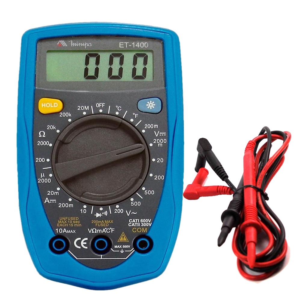 Multímetro Digital ET-1400 Minipa em Oferta na Shopee