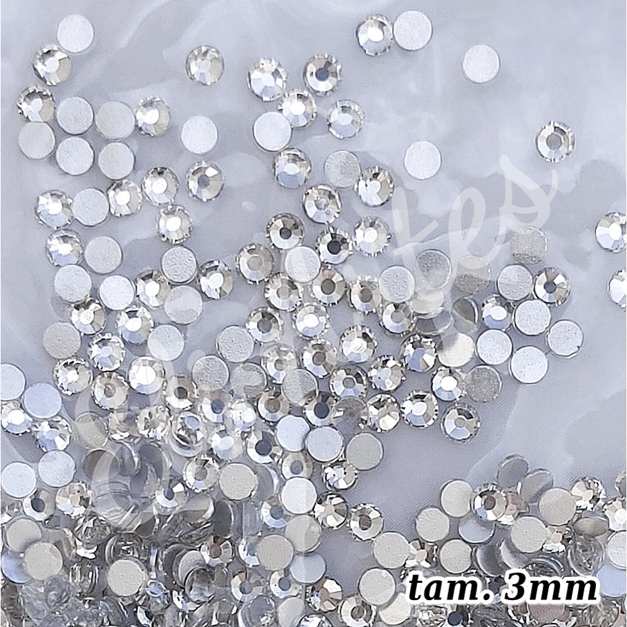 Pct. Strass Cristal Similar Swarovski tam. 3mm - c/ 1.440un.