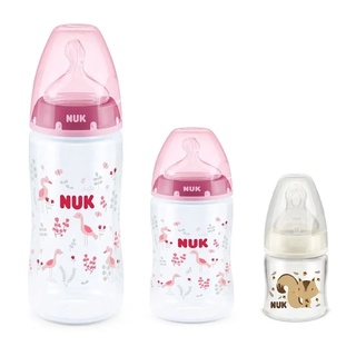 Kit 3 Mamadeiras Starter Rosa 90/150/300ml First Choice Nuk