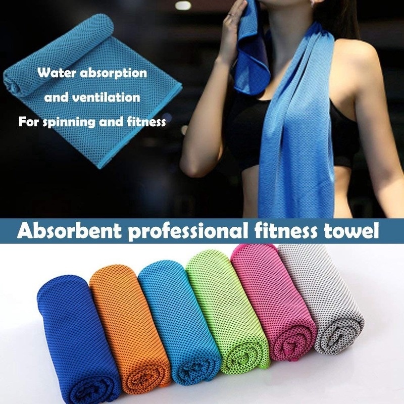 Toalha De Resfriamento Rápido Absorvente Gelo Microfibra Sweat Sports/Fitness/Gym/Yoga