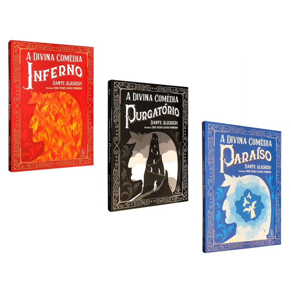 Kit 3 Livros A Divina Comédia - Inferno Purgatório Paraíso