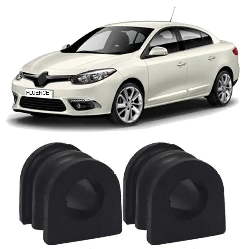 Par Bucha Barra Estabilizadora Dianteira Fluence 2011 2012 2013 2014 2015 2016 2017 2018