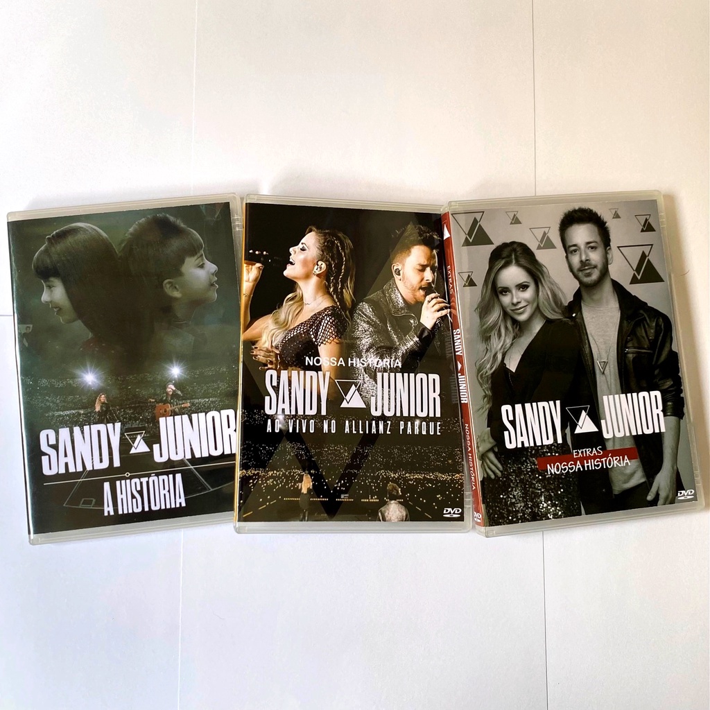 DVD Sandy e Junior Nossa História Ao Vivo no Allianz Parque 2020 Sandy e Junior A História documentário 2020 Live SJ