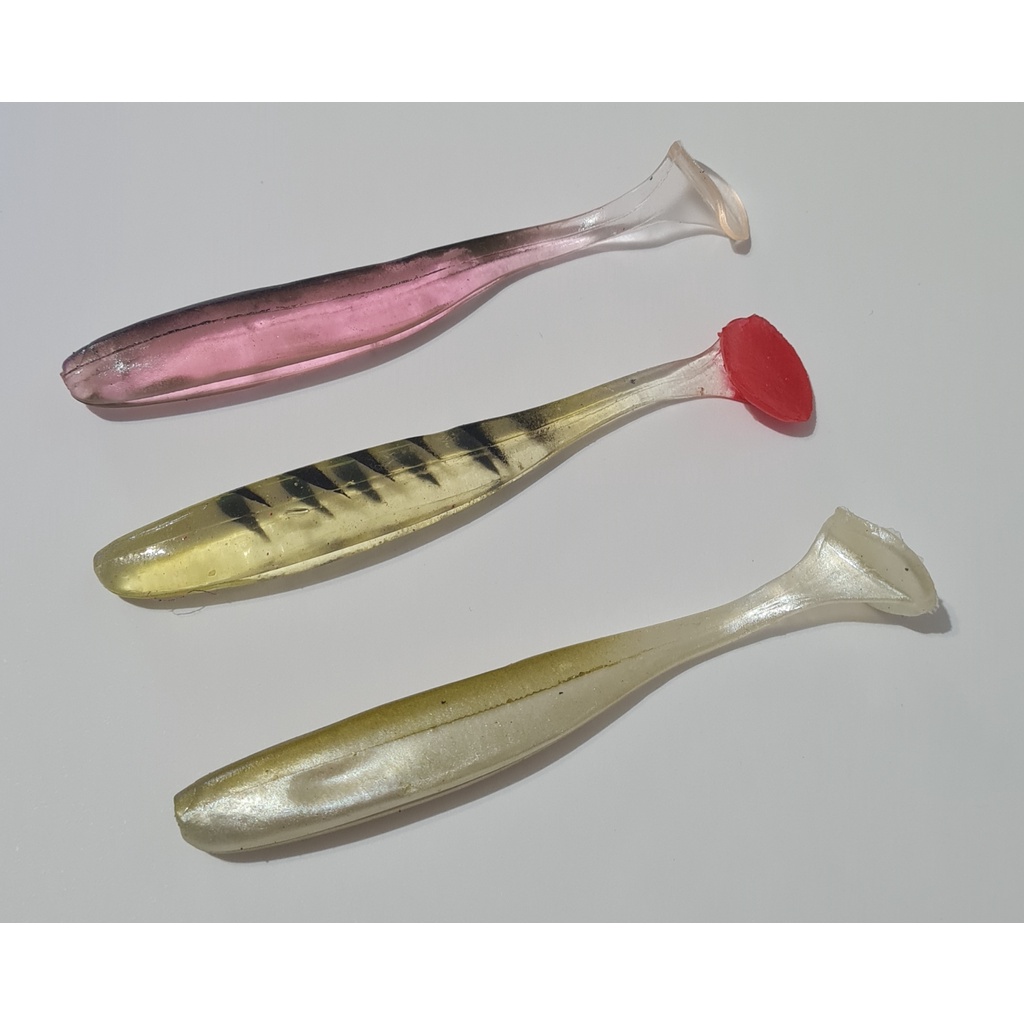 lsca Artificial Shad com paddle 9,5cm Cores vibrantes - Material TOP - Elastômero! Não é Plastisol