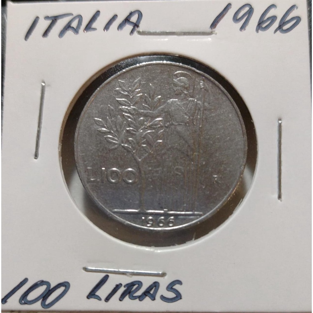 MOEDA ITALIA 1964 - 100 LIRAS - INOX - Y068