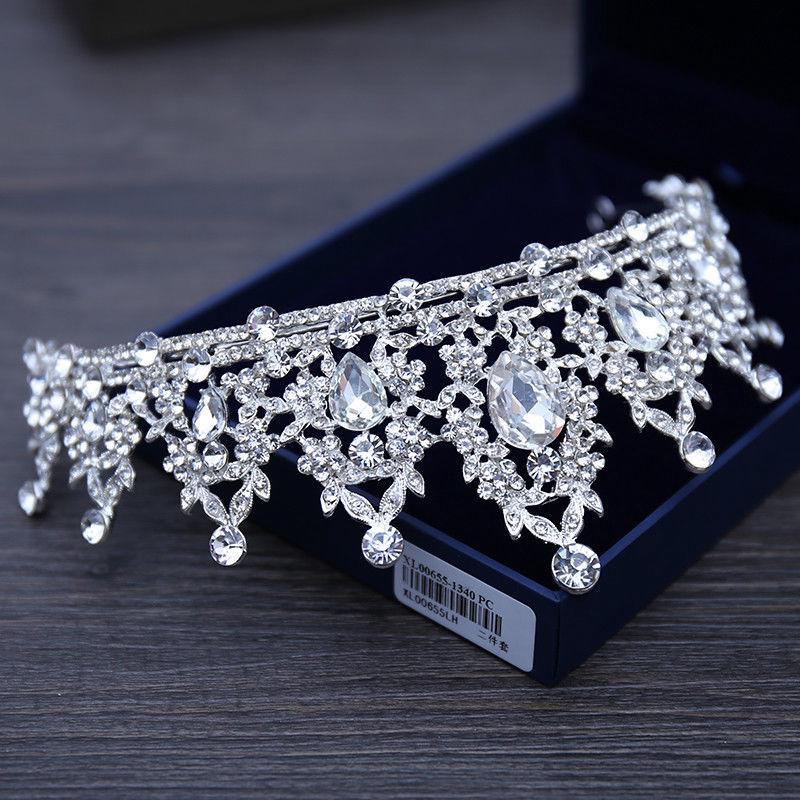 2019 Nova Tiara De Cristal Noiva Bling Aniversário Da Coroa De Casamento Princesa Diadem