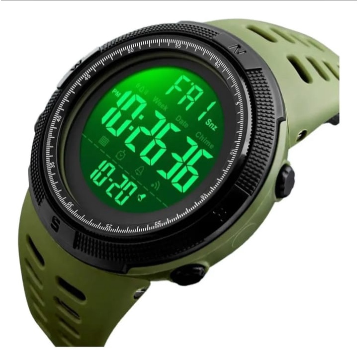Relogio Masculino Esportivo Digital Prova D Agua Skmei 1251 VERDE PRODUTO ORIGINAL