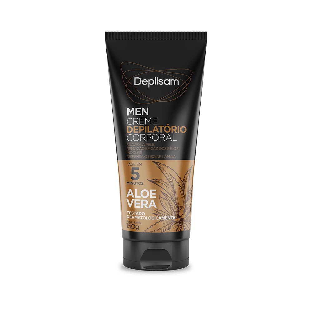 Depilsam Men Creme Depilatório Sport 150g – Depilação Sem Dor