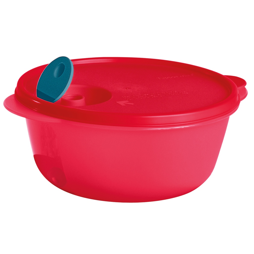 CRISTALWAVE REDONDA 1,5L VERMELHA - TUPPERWARE