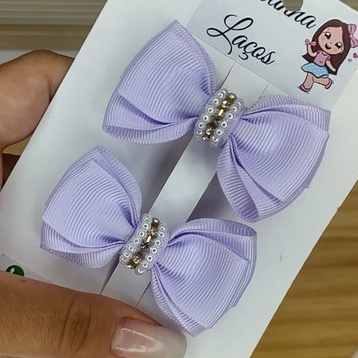 Duplinha de Laço Lívia/ Duplinha de Laço Infantil/ Parzinho de Laço de Cabelo Infantil
