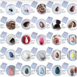 Forma OVOS DE PÁSCOA de silicone chocolate bwb 3 partes todos tamanhos páscoa em Oferta na Shopee