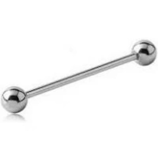 Piercing Lingua Barbell Aço inoxidavel Cirúrgico Prata 19mm - Unidade em Oferta na Shopee