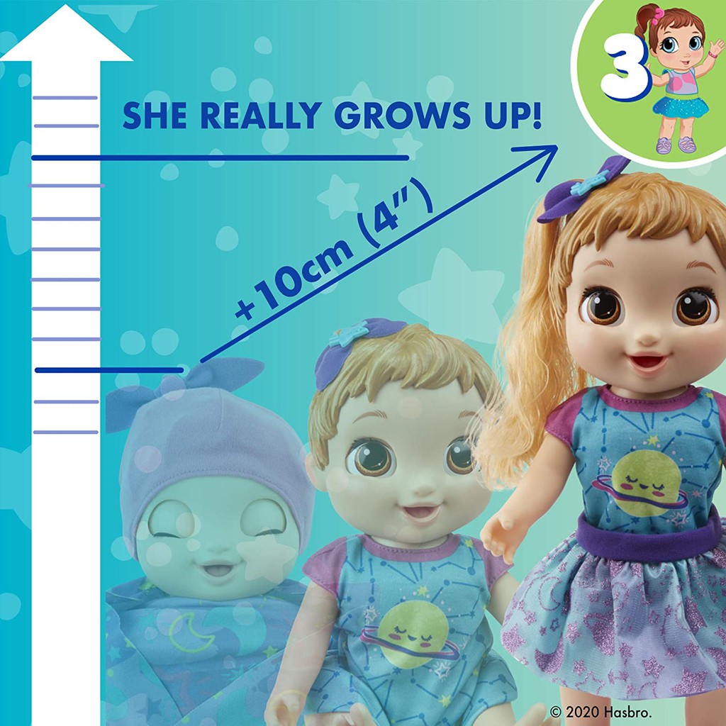 Boneca Baby Alive Grows Up Que Cresce De Verdade 14 Surpresas De Festa De Bonus Shopee Brasil