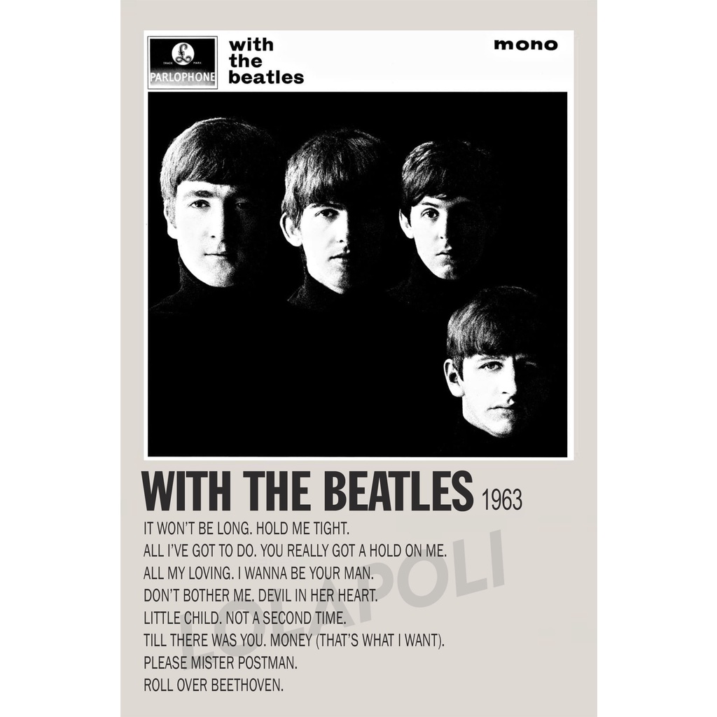 Álbum De Capa De Pôster Com The Beatles -