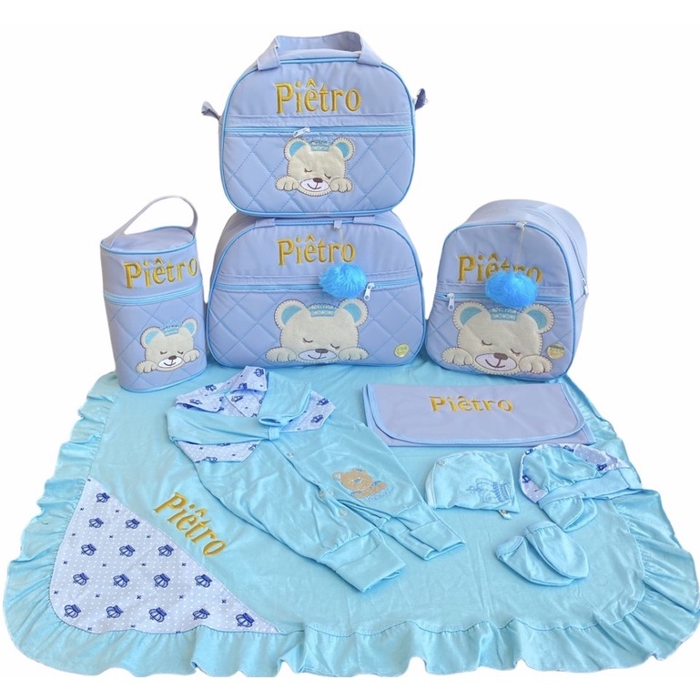 Bolsa Maternidade Personalizado Urso Saída Maternidade em Oferta na Shopee