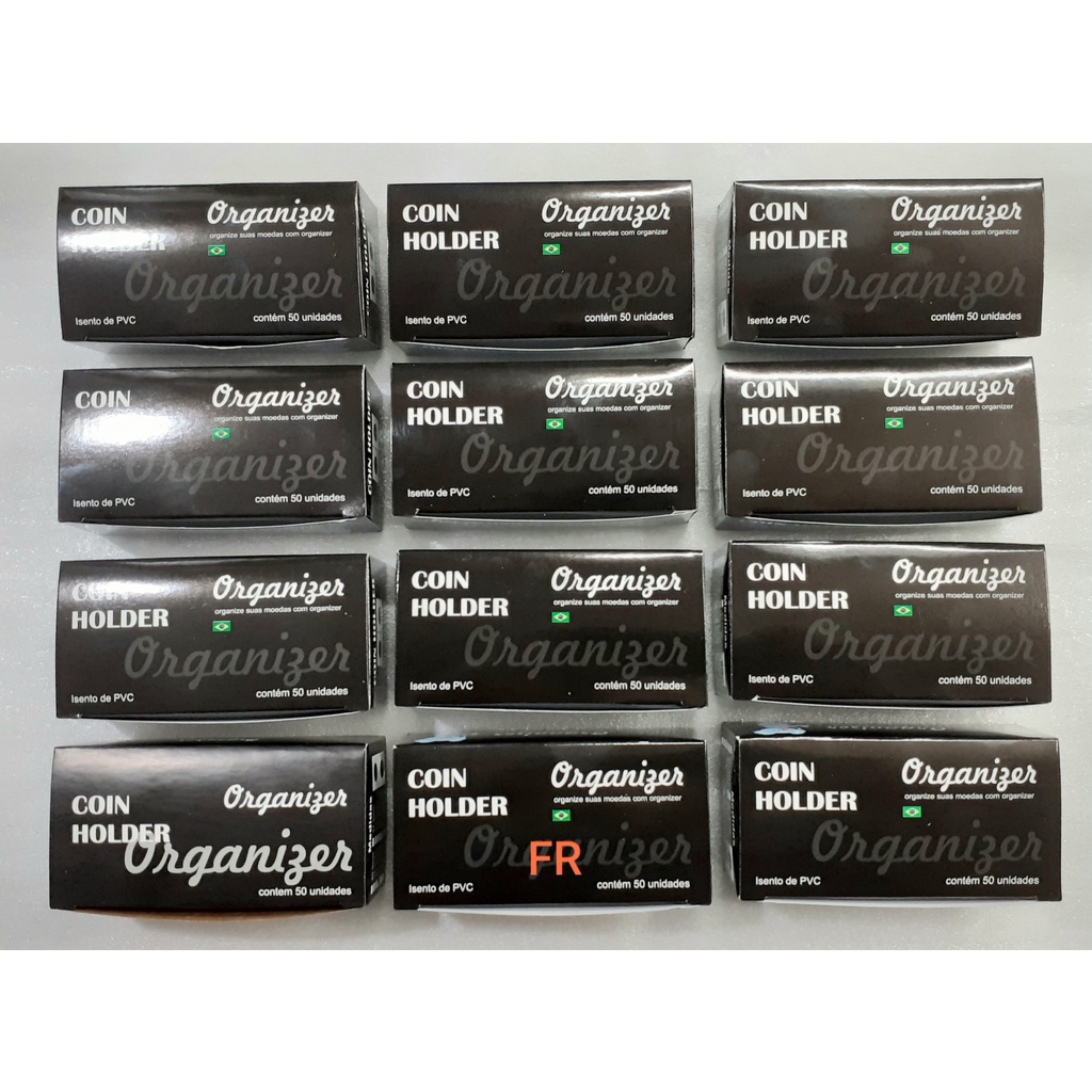 12 Caixas de Coin Holder 600 unidades de Grampear em Oferta na Shopee