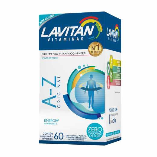 LAVITAN A-Z 60 COMPRIMIDOS REVESTIDOS Original | Shopee Brasil