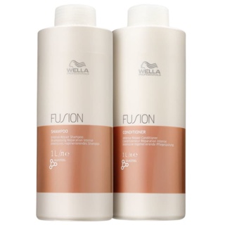 Kit Fusion Shampoo 1L Condicionador 1L - Wella Professionals em Oferta na Shopee