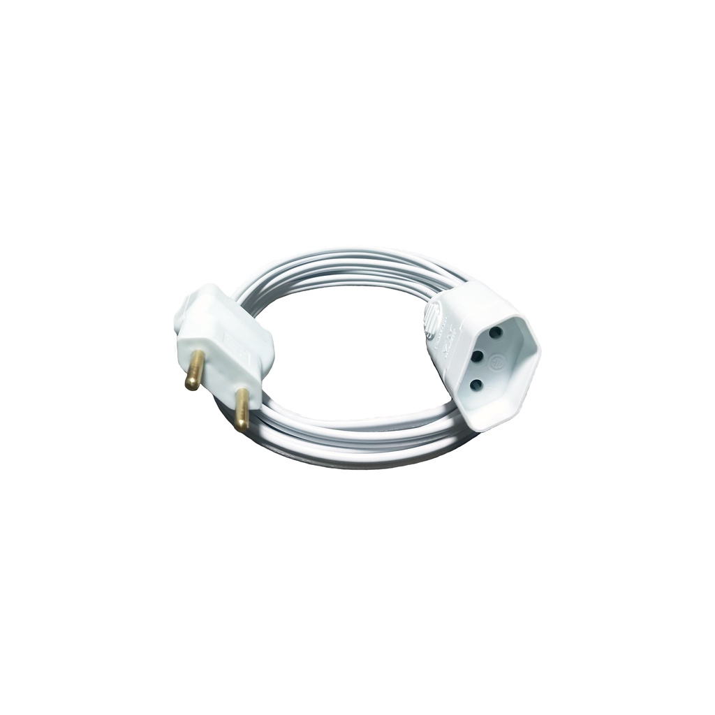 Extensão Elétrica Cabo Paralelo 2p 10a 2 Metros