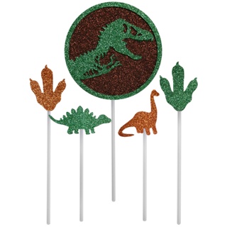 Topo de Bolo Palito Dinossauro 5 Peças EVA 15 cm Vivarte - Inspire sua Festa Loja