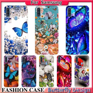 Capa De Celular Padrão de Borboleta Samsung Galaxy A01 A10 A10S A11 M11 A20 A20S fone capa phone case