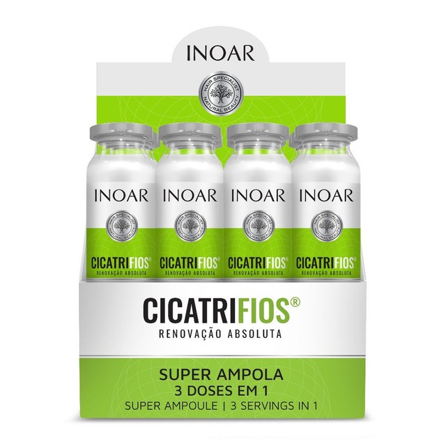 Inoar Cicatrifios - Kit com 12 Ampolas 45ml em Oferta na Shopee