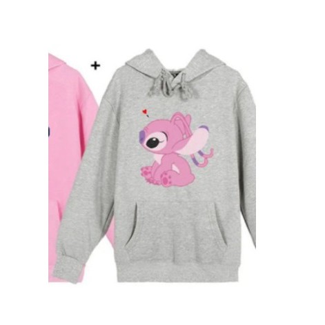 Blusa Unissex Lilo & Stich Moleton Canguru desenho fofinho disn film casaco de Inverno para o Frio